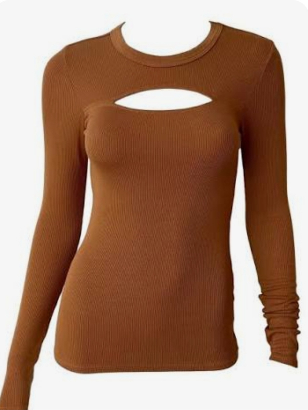 Enza Costa Silk Knit Cutout Crew Top